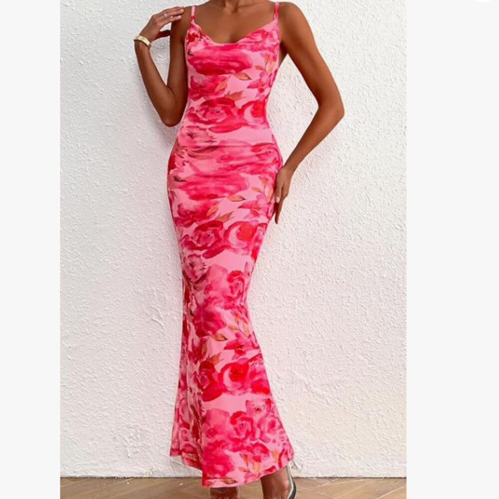 Amazon's Bodycon Dress - Pink, Size M